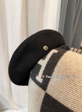 9折.国现 maison kaya 秋冬经典百搭羊毛贝雷帽日本制 kmy3124