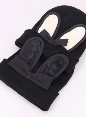 59cm CA4LA BER00136 BUNNY BEANIE 可爱兔耳针织帽 甜美蝴蝶结