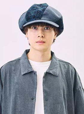 可手洗 UV防晒 59cm CA4LA TKU00378 CAMO 迷彩 风车八角报童帽