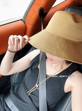 国现58cm 可手洗 Sucre kaya COB2405 百搭遮阳渔夫帽防风绳