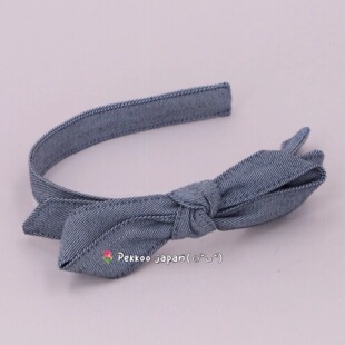 CA4LA AKIKO JEO00589 25新款 休闲单品 牛仔 侧面蝴蝶结发箍