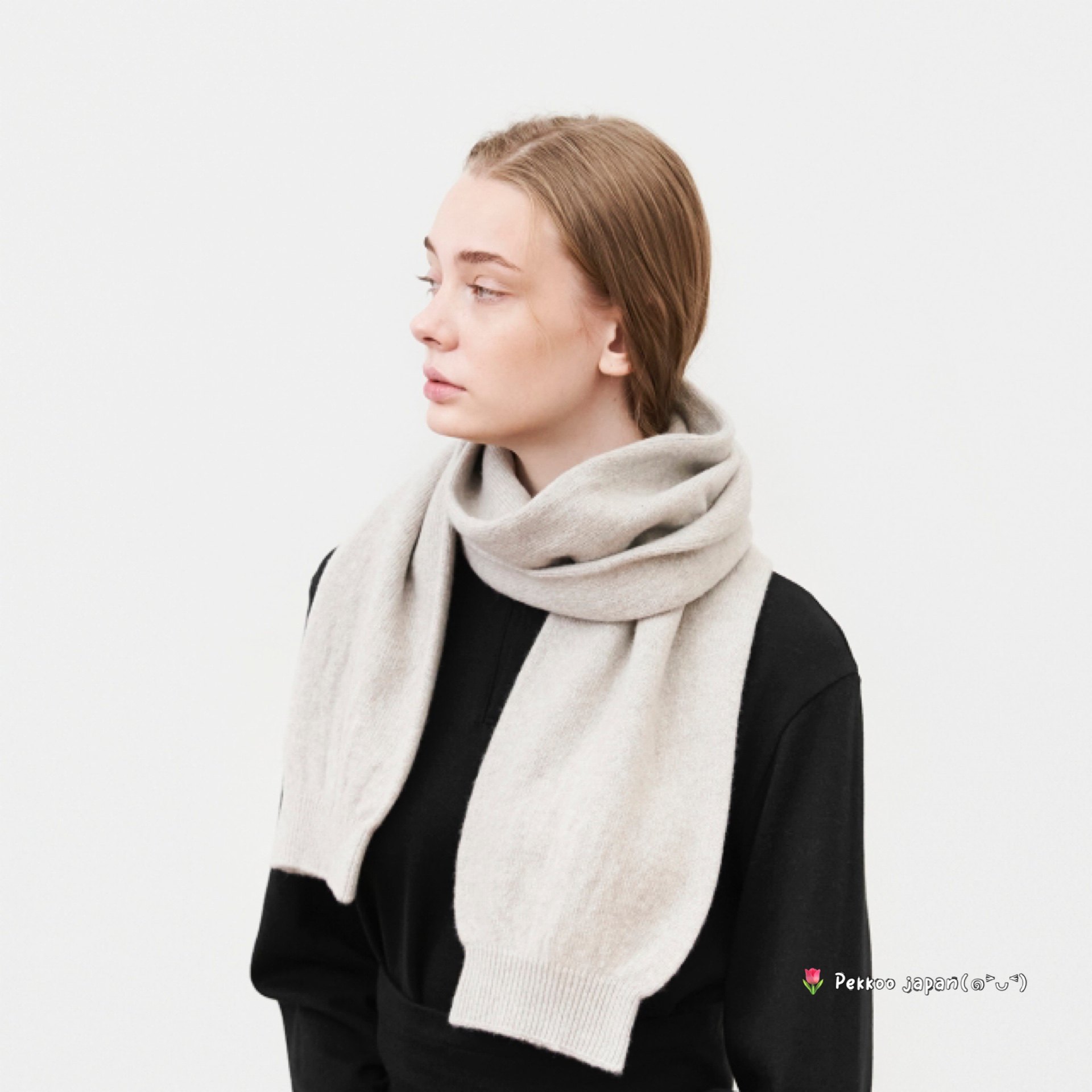 mature ha muffler MK-26091 纯色百搭 秋冬柔软保暖 毛线围脖