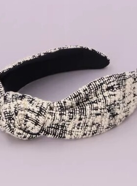 CA4LA JEO00553 WOOL TWEED BLAIR HEADBAND 小香风羊毛花呢发箍