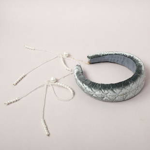 CA4LA CAM20070 ANAIS 秋冬优雅天鹅绒发箍 珍珠装饰可拆卸