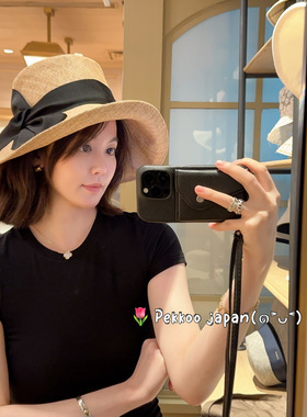 龙心同款!! UV防晒 CA4LA SHK01211 ONEDAY 大帽檐遮阳草帽57.5cm
