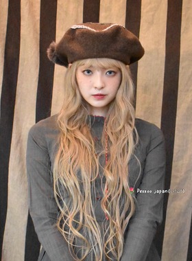 57.5cm Barairo L-008315 时尚 25秋冬新款 可爱小猫贝雷帽