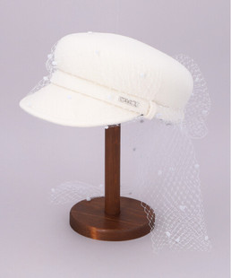 LOVE CAM50111 SONG 网纱可拆卸 56cm 羊毛报童帽鸭舌帽 CA4LA