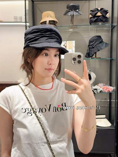 CA4LADOU02062褶皱鸭舌帽报童帽