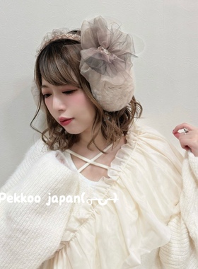 24秋冬 CIRQUTURE CIQ228 甜美珍珠网纱软糯糯护耳保暖耳套