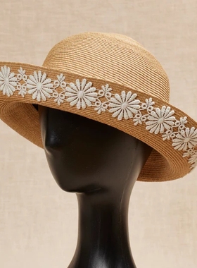 防晒遮阳 2023新款 Athena new york 大帽檐遮阳帽帽草帽Daisy