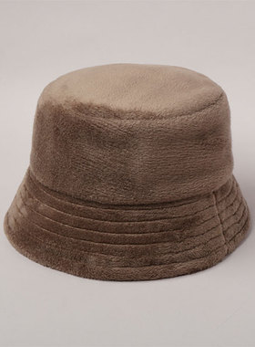 59cm CA4LA KTZ02437 FLEECY2 毛皮饰面渔夫帽