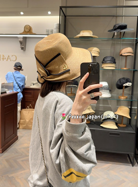 57cm CA4LA KTZ02520 LOUISE4 优雅扭结纸草编织防晒遮阳草帽