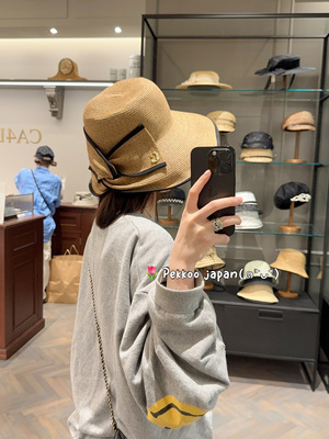 CA4LA优雅扭结编织遮阳草帽