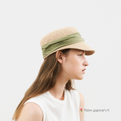 58cm mature ha. MJT-026 春夏轻薄防晒 设计感拼色鸭舌帽 日本制