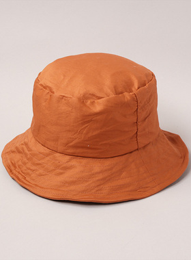 uv防晒 59cm CA4LA TAM02633 PAKKA FLAX 可水洗 春夏褶皱渔夫帽