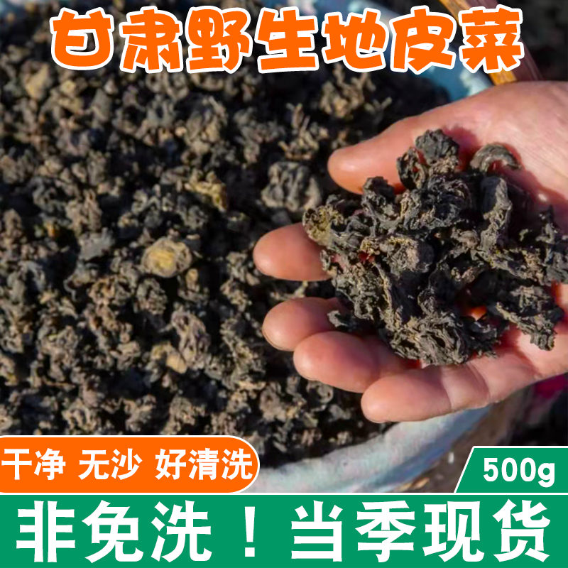 地皮菜地软免洗非免洗地木耳甘肃野生地达菜500g雷公菌纯手工包邮