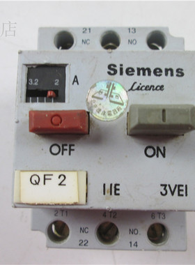 3VE1015-8HU00 马达开关 电动机保护器 2-3.2A 北京机床厂