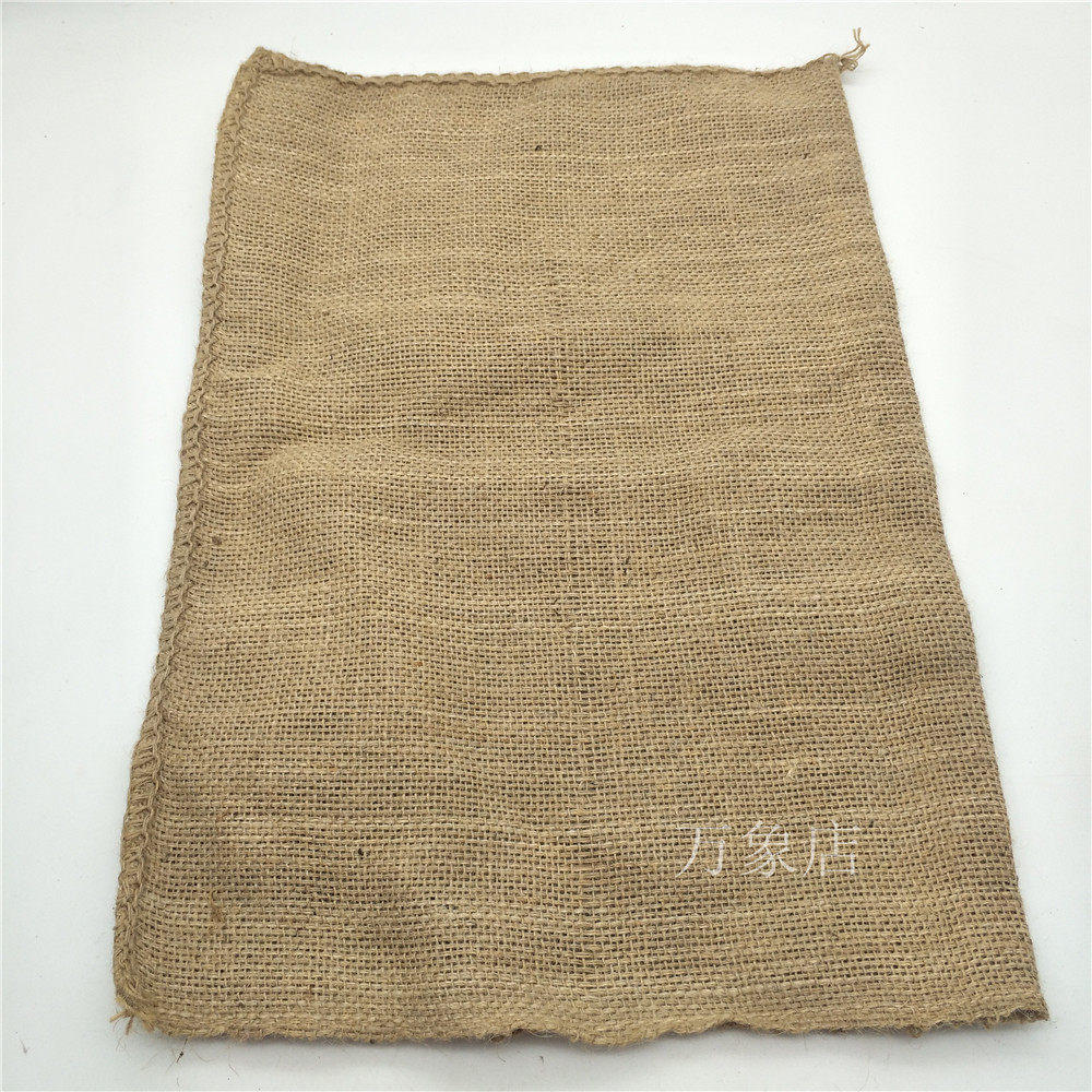 纯麻袋 加厚粗老式袋子 395*580mm 短边开口 39.5*58CM 耐磨麻袋_虎窝淘