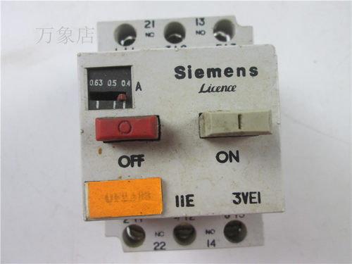 3VE1015-2EUOO 马达保护开关 塑壳断路器 0.4-0.63A 3VE1015-2EU0