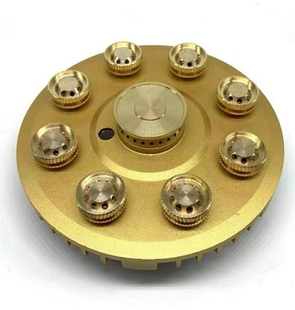 家用猛火燃气灶炉头通用7腔9腔铜件七头九头煤气炉铜芯配件大全