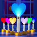 爱心荧光棒变7色LED荧光棒桃心演唱会应援手灯银光棒活动晚会气氛