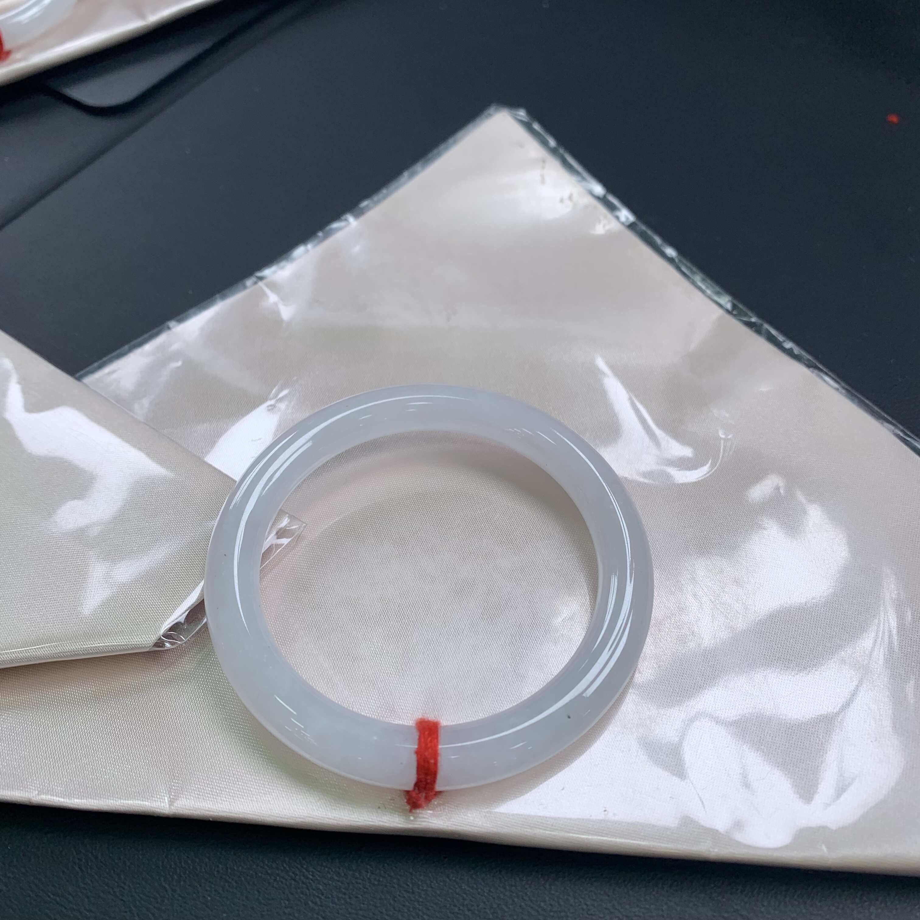 宗主强推：白月光&bull;缅甸天然翡翠A货冰种翡翠手镯白冰玉镯白月光