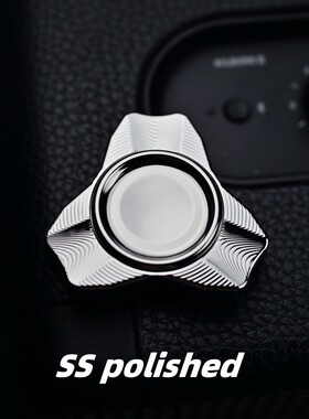 MotherShip原创指尖陀螺三页不锈钢钛锆暴风作色#亚太动力学EDC