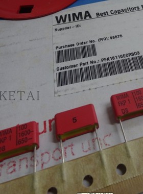 FKP1T001004B00JI00 650VAC 1600VDC 100p FKP1 威马WIMA薄膜电容