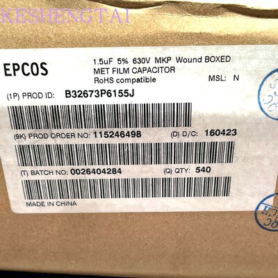 B32673P6155J  1.5uF 5% 630V MKP  薄膜电容 22.5mm 西门子EPCOS
