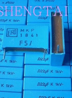 VISHAY ERO无极电容 MKP1841 1000V0.022UF 1KV 223k 22nf 22mm