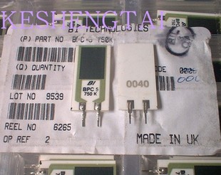 全新英国BI HOLCO无感瓷片电阻 75R 5W BPC5-750K 无感晶片电阻