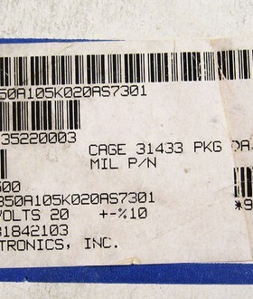 T350A105K020AS7301 钽质电容器 20v1uF 10% 20V105K 基美KEMET