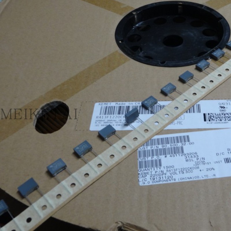 R413F1220CK00M安规电容1000VDC 300V2200pF Y2X1 2.2NF AV KEMET