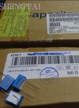 PHE840MP6100MA05R17 280V0.1uF 275V0.1UF 100nF KEMET RIFA电容