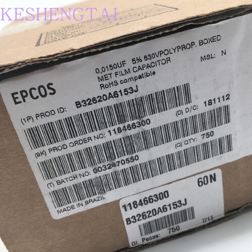 B32620A6153J  薄膜电容器 630v0.015uF 15NJ630 5% 西门子EPCOS