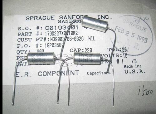 M39003/06-0326 SPRAGUE  10V220UF  20% 钽质电容器原装现货