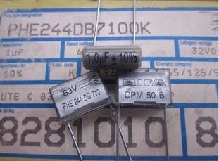 PHE244DB7100K 63V1UF  薄膜电容 原装瑞典RIFA  15mm