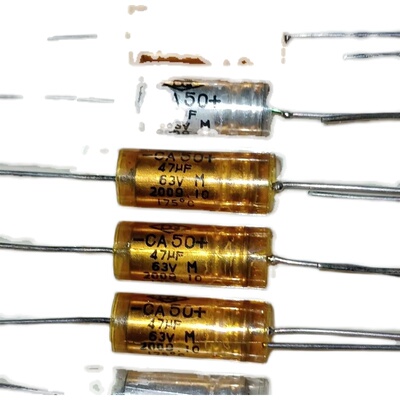 全新CA50 63V47UF 耐高温200度 175度 军工胆机阴极轴向钽电容 DG