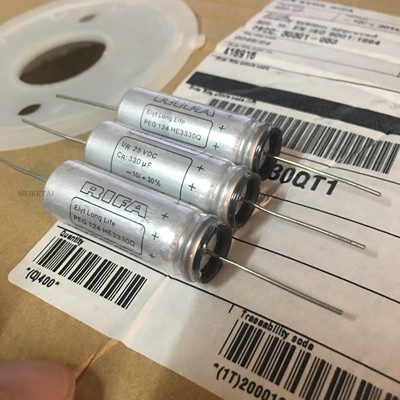 PEG124HE3330Q 轴向铝电解电容   25V330uF 125C度 13X37 RIFA