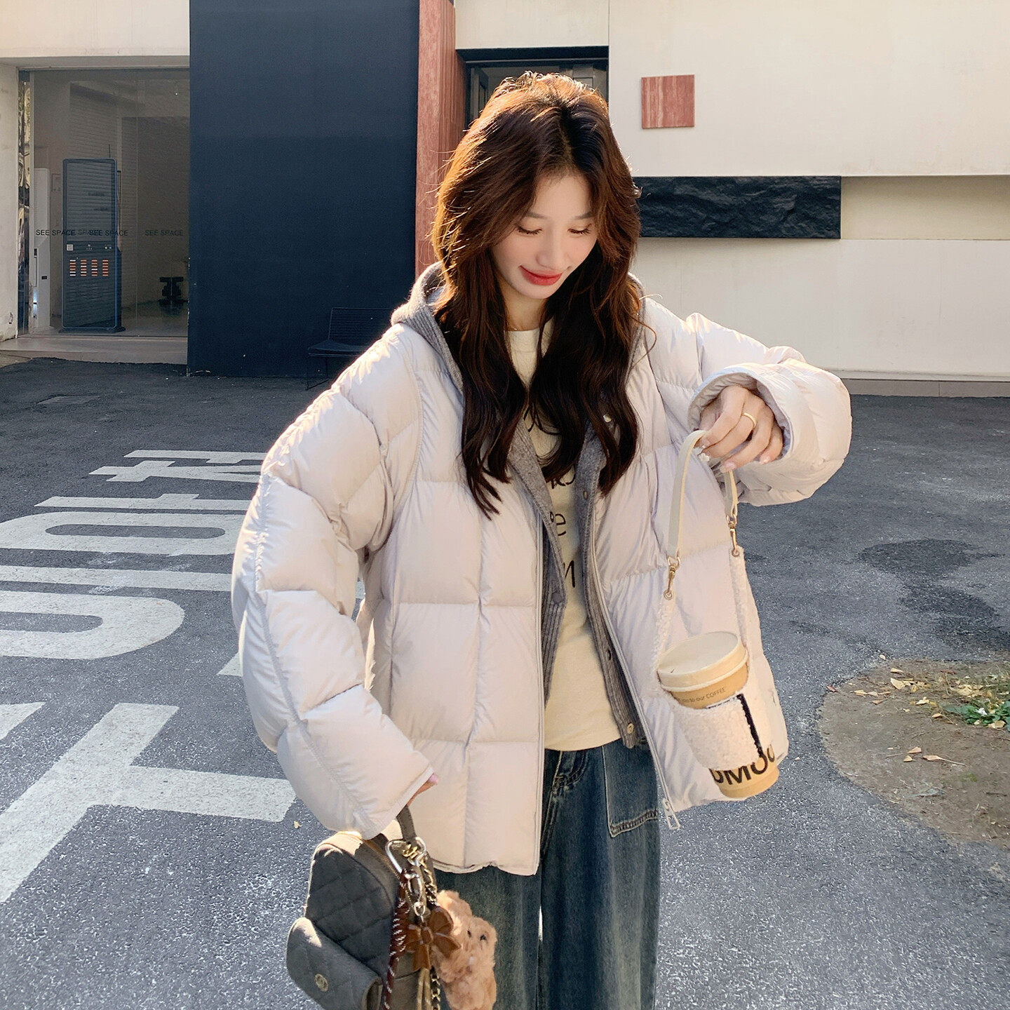 2026韩系不臃肿女款羽绒服