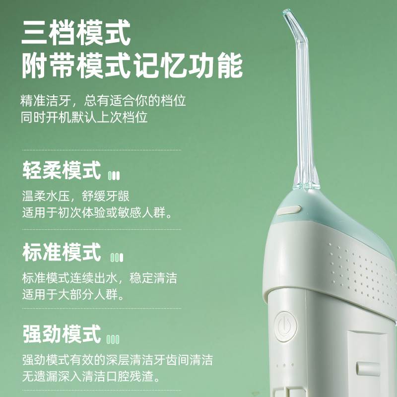 【自营】德国冲牙器便携式家用电动洗牙器迷你水牙线正畸牙齿专用