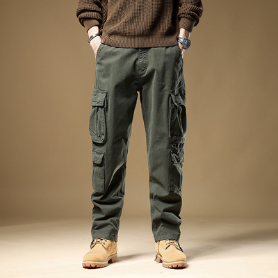 秋冬休闲裤男宽松直筒长裤子