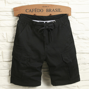 男款 2025新款 夏季 厚款 重磅直筒五分裤 短裤 纯棉美式 潮牌 耐磨工装