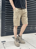 工装 宽松直筒弹力五分裤 裤 夏季 男款 休闲短裤 潮牌5分马裤 多口袋男