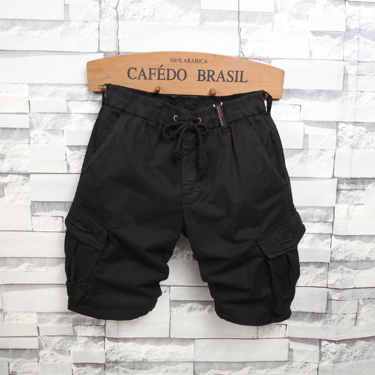 夏季薄款休闲裤男直筒工装短裤子