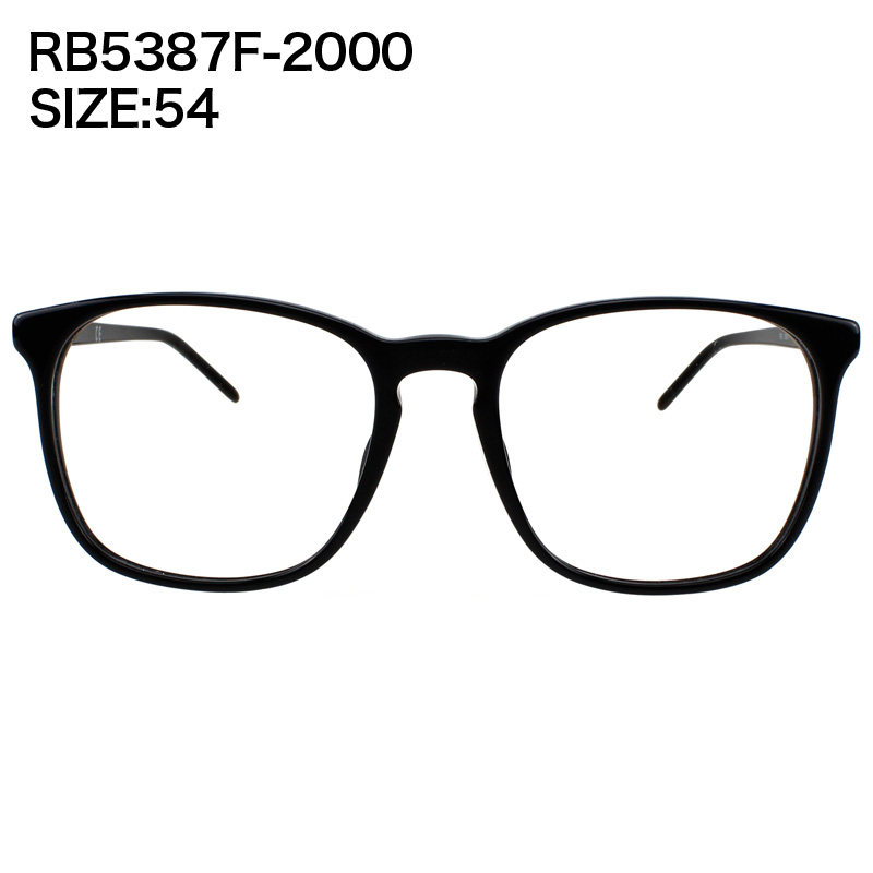 包邮热卖RB5387F近视镜框 眼镜女大脸中性显瘦镜架细腿板材玳瑁潮