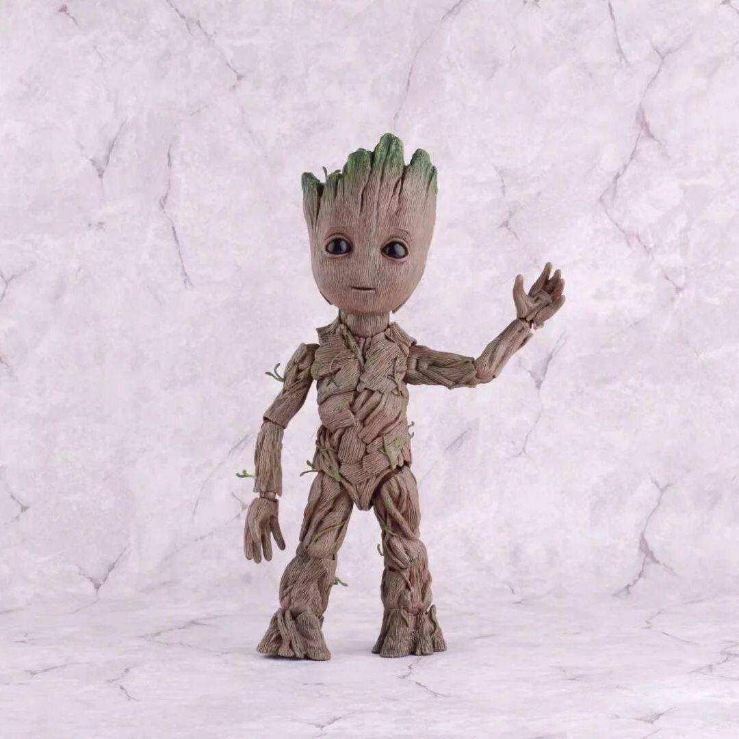 银河护卫队 ht 格鲁特宝宝 groot小树人 关节可动盒装手办