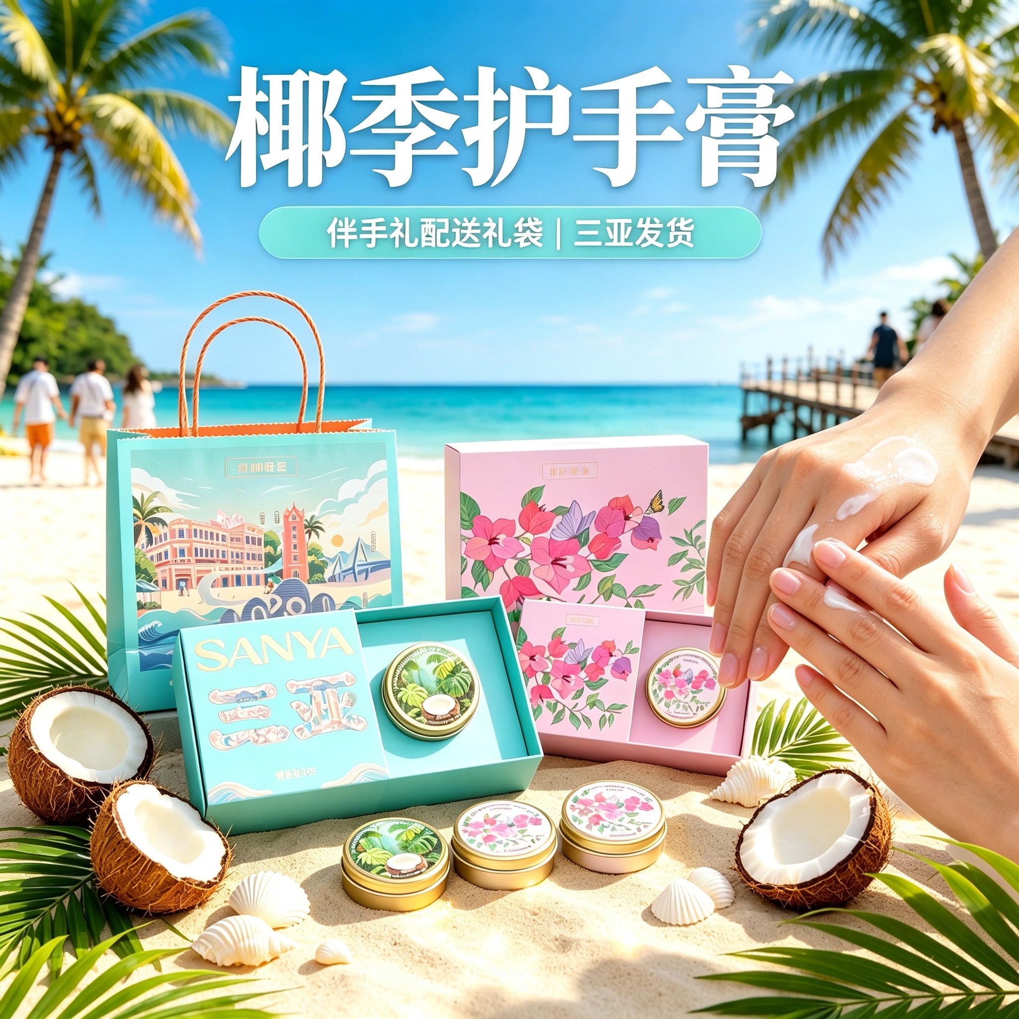 椰季护手霜滋润保湿防干裂伴手礼