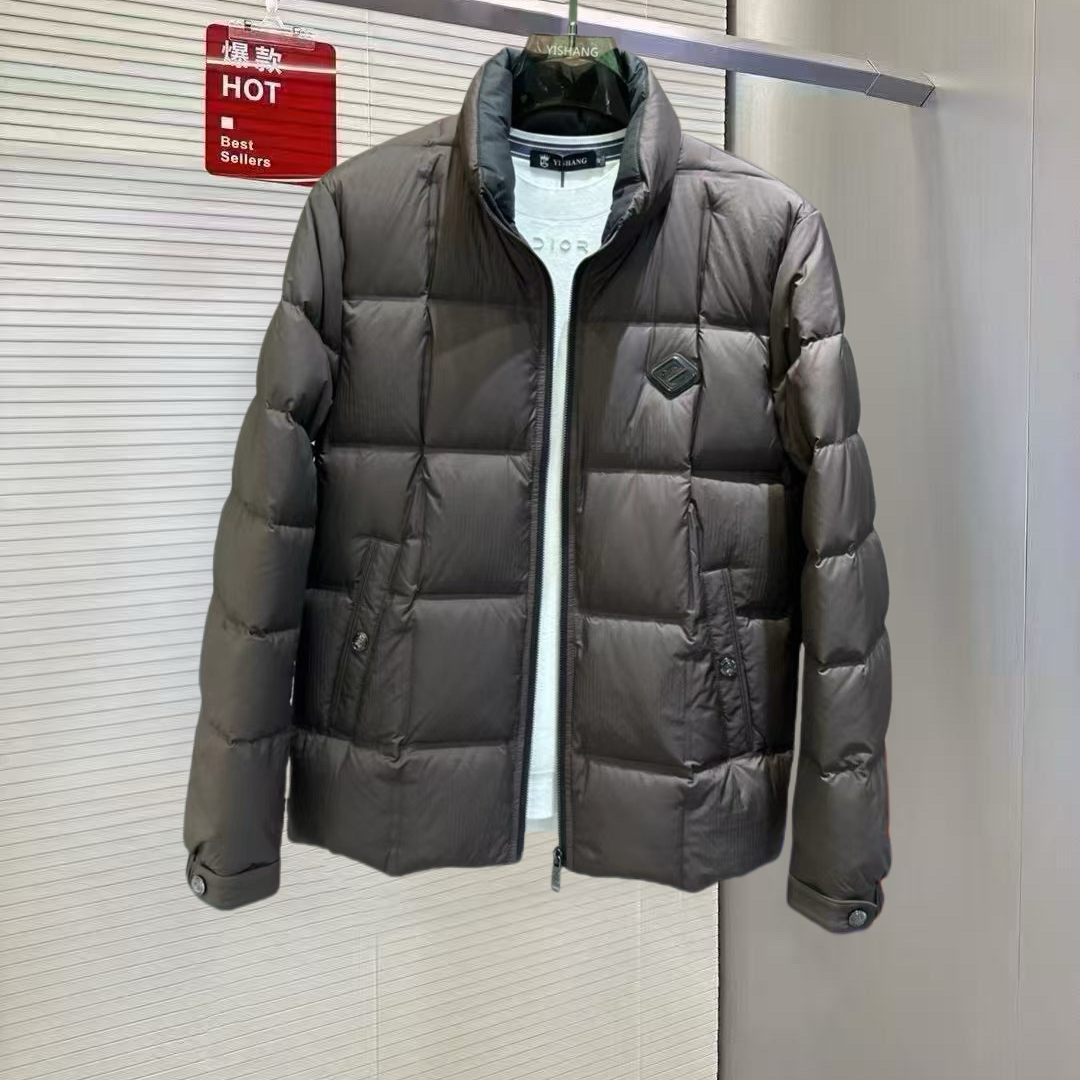 2025冬季新品立领羽绒服男YISHANG潮牌欧货高端修身时尚休闲0615
