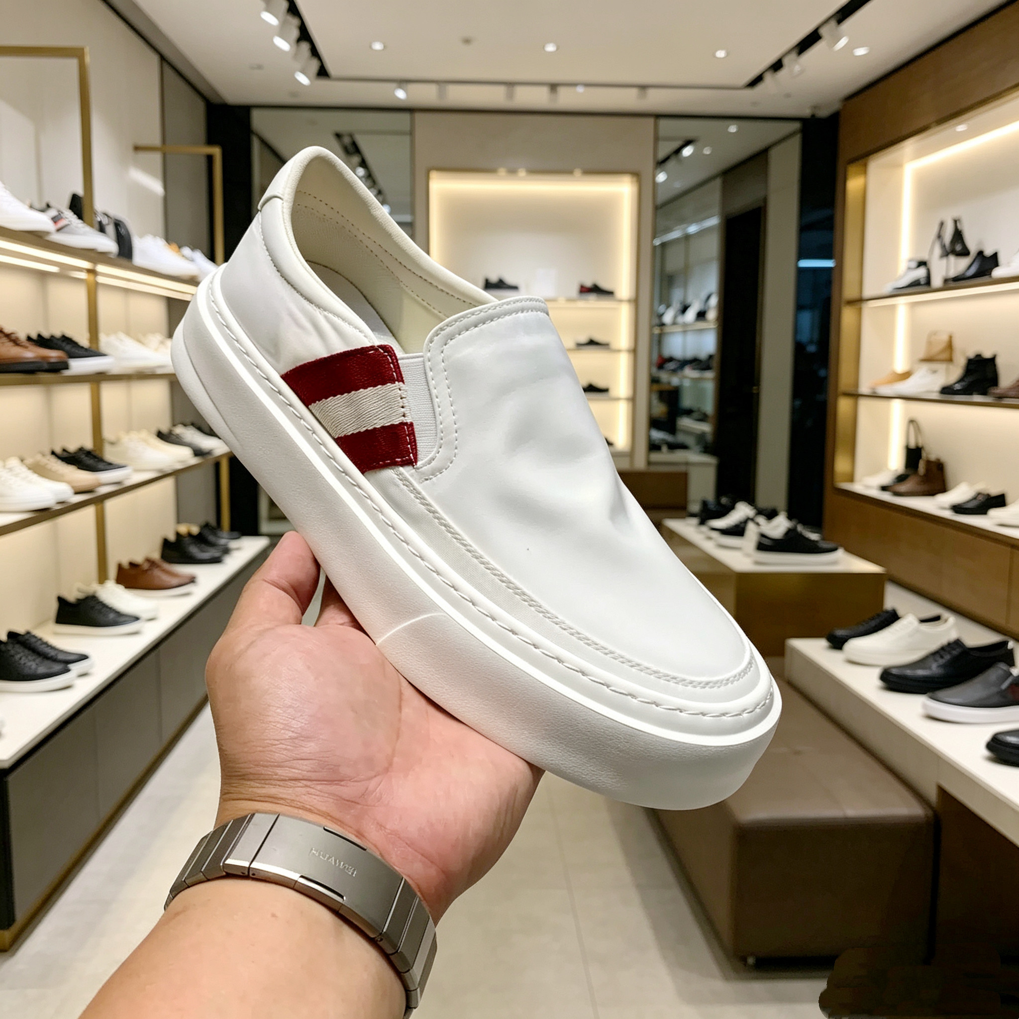 2026夏季新品冰丝帆布鞋男欧货高端低帮软底一脚蹬时尚休闲262403